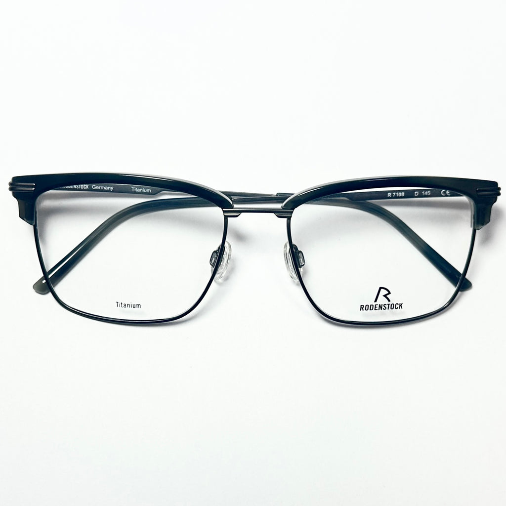 RODENSTOCK R7108 D Men's Eyeglasses Frames in Grey/Gunmetal - Authentic New
