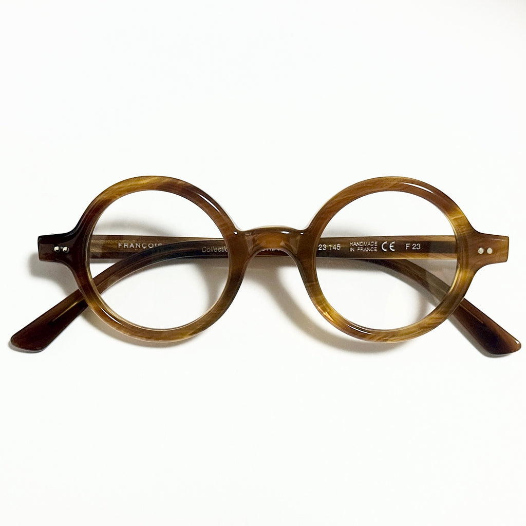 FRANCOIS PINTON CORBU MMF Round Eyeglasses Frames in Tortoise -  Authentic New
