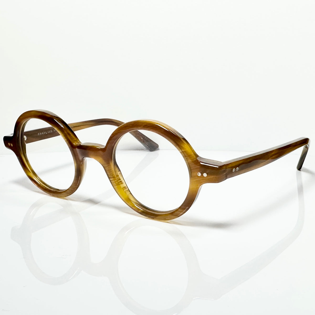 FRANCOIS PINTON CORBU MMF Round Eyeglasses Frames in Tortoise -  Authentic New