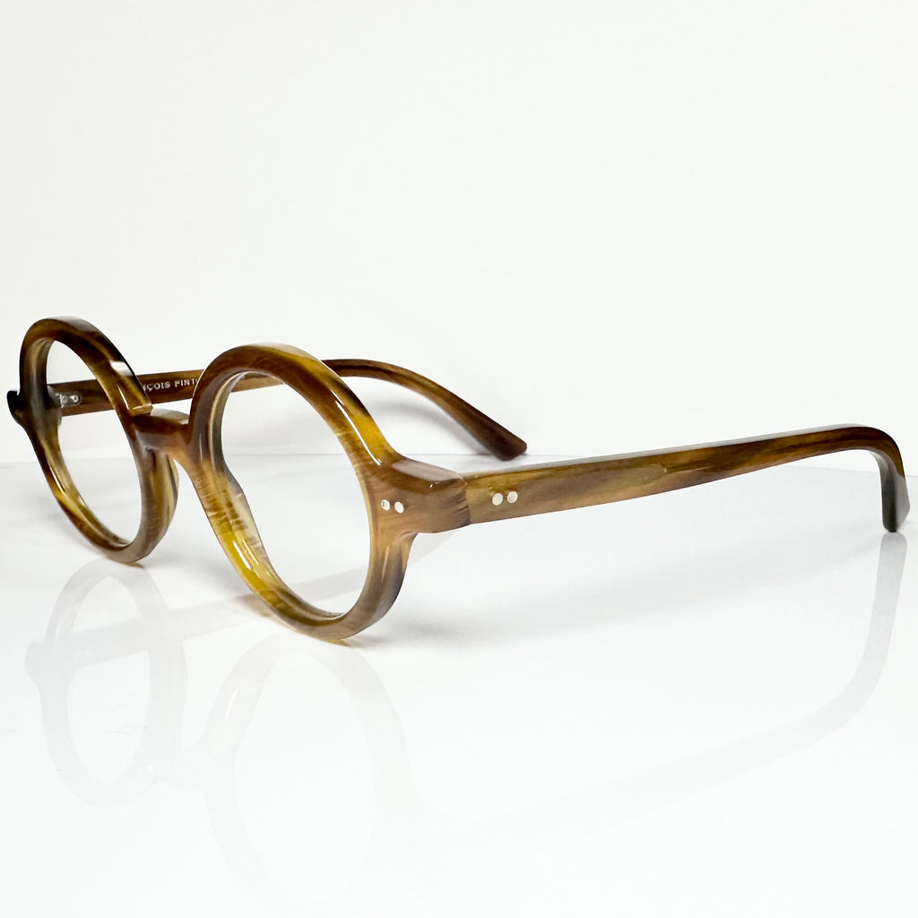 FRANCOIS PINTON CORBU MMF Round Eyeglasses Frames in Tortoise -  Authentic New
