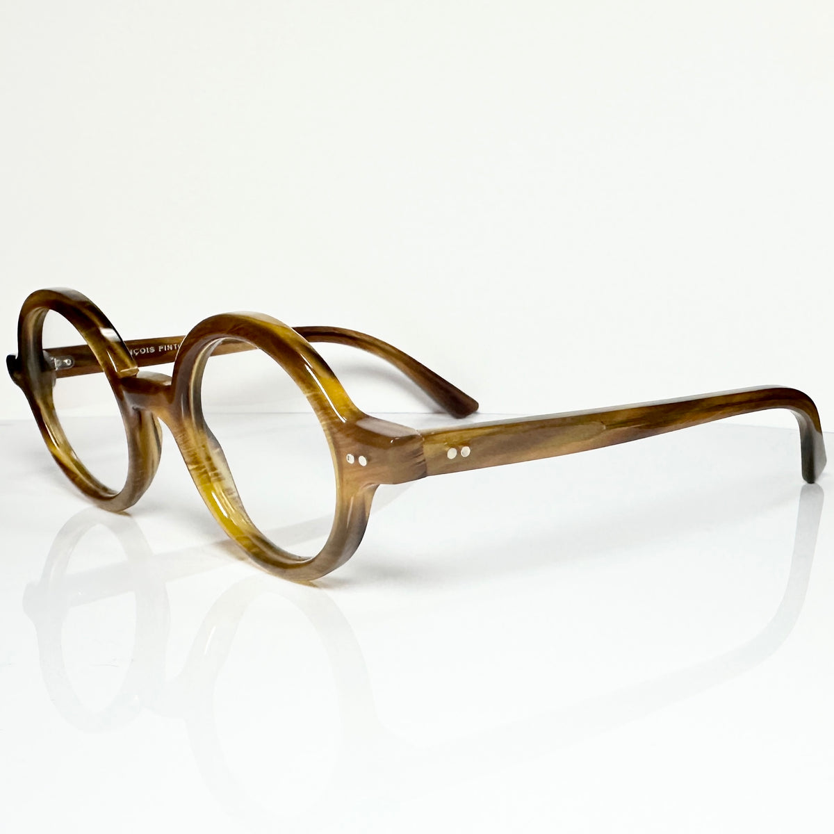 FRANCOIS PINTON CORBU MMF Round Eyeglasses Frames in Tortoise -  Authentic New