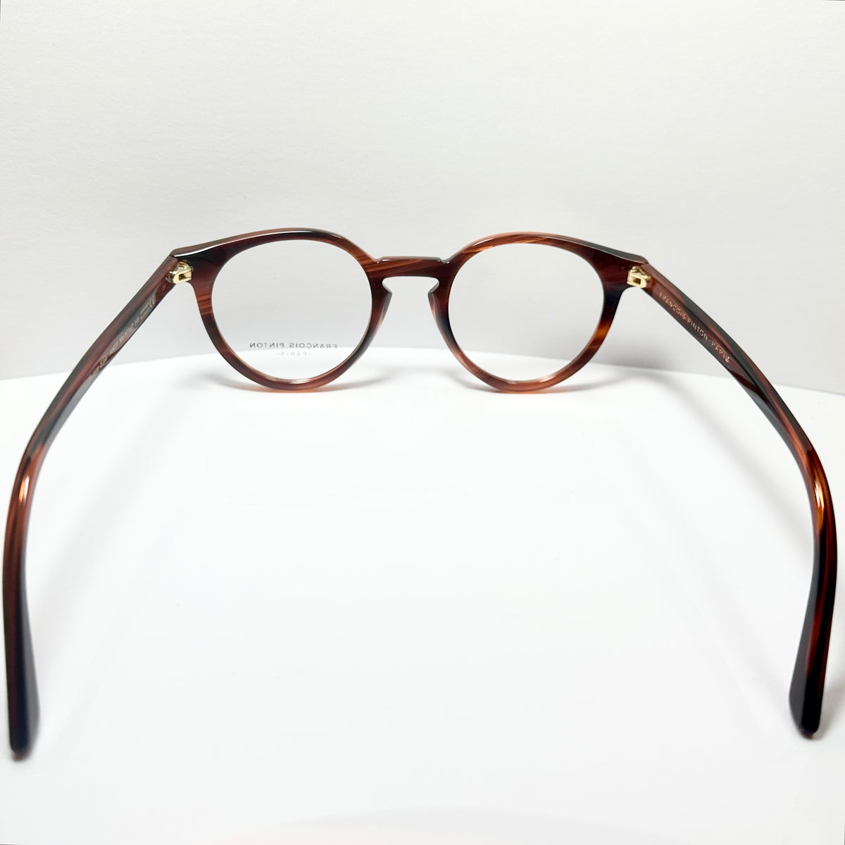 FRANCOIS PINTON Andy Mn Unisex Eyeglasses Frames in Amber - Authentic New