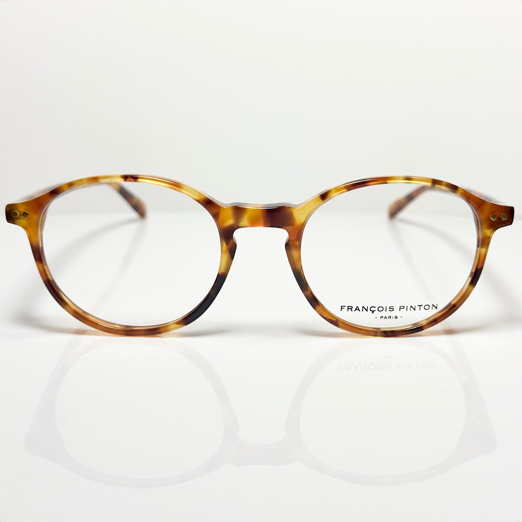 FRANCOIS PINTON TRAVEL1 ZZ Round Eyeglasses Frames in Tortoise -  Authentic New