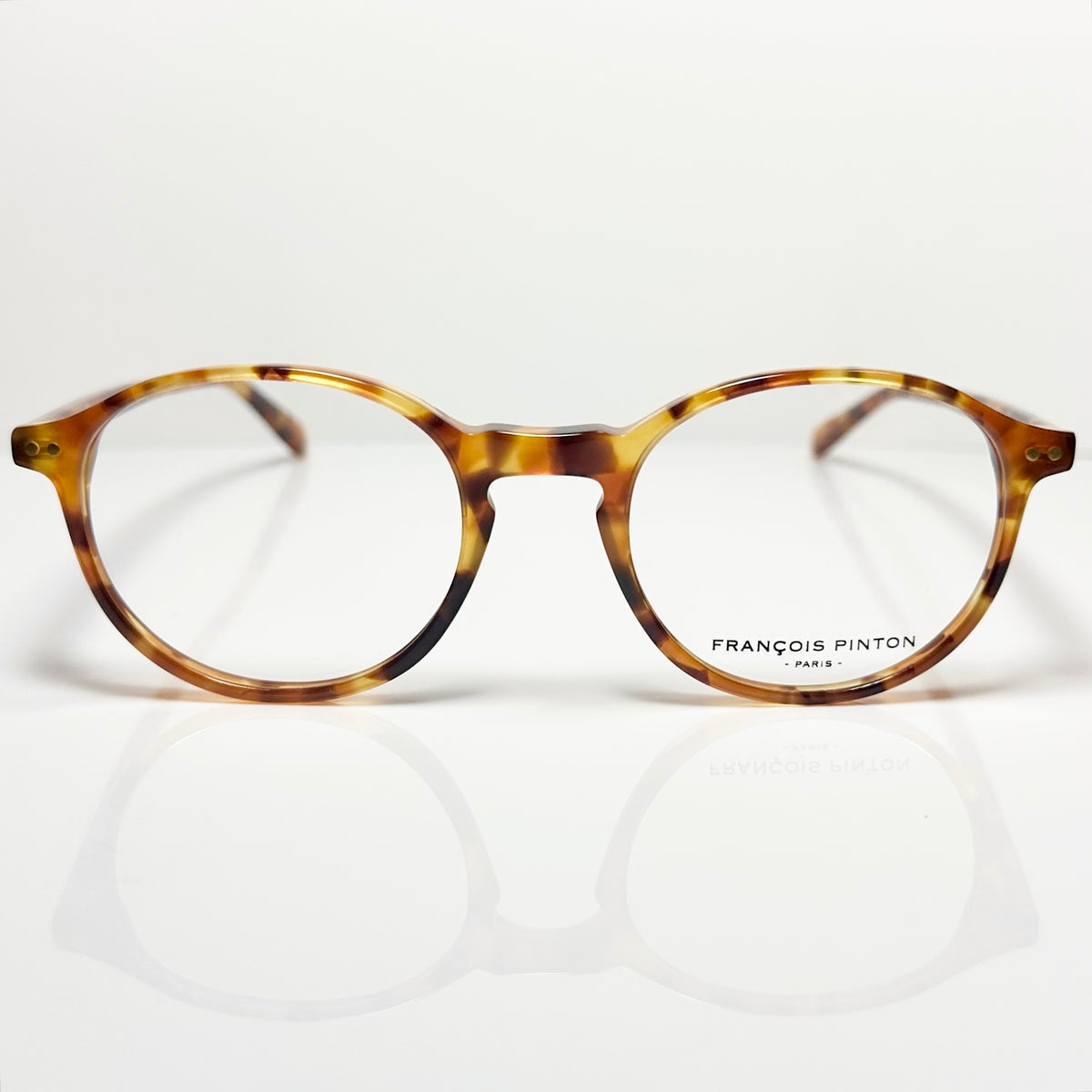 FRANCOIS PINTON TRAVEL1 ZZ Round Eyeglasses Frames in Tortoise -  Authentic New