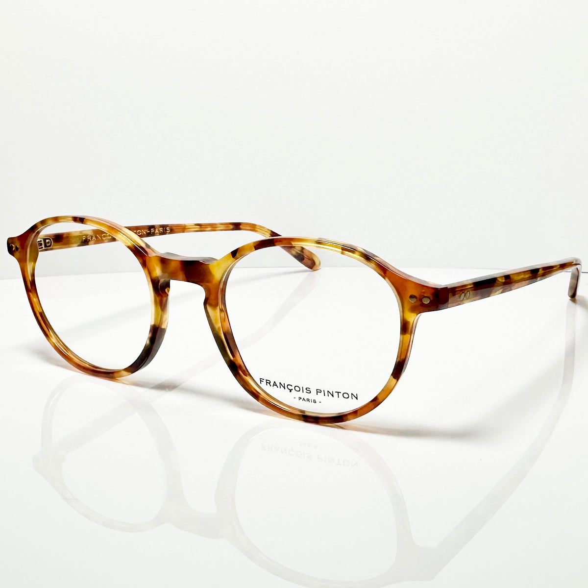 FRANCOIS PINTON TRAVEL1 ZZ Round Eyeglasses Frames in Tortoise -  Authentic New