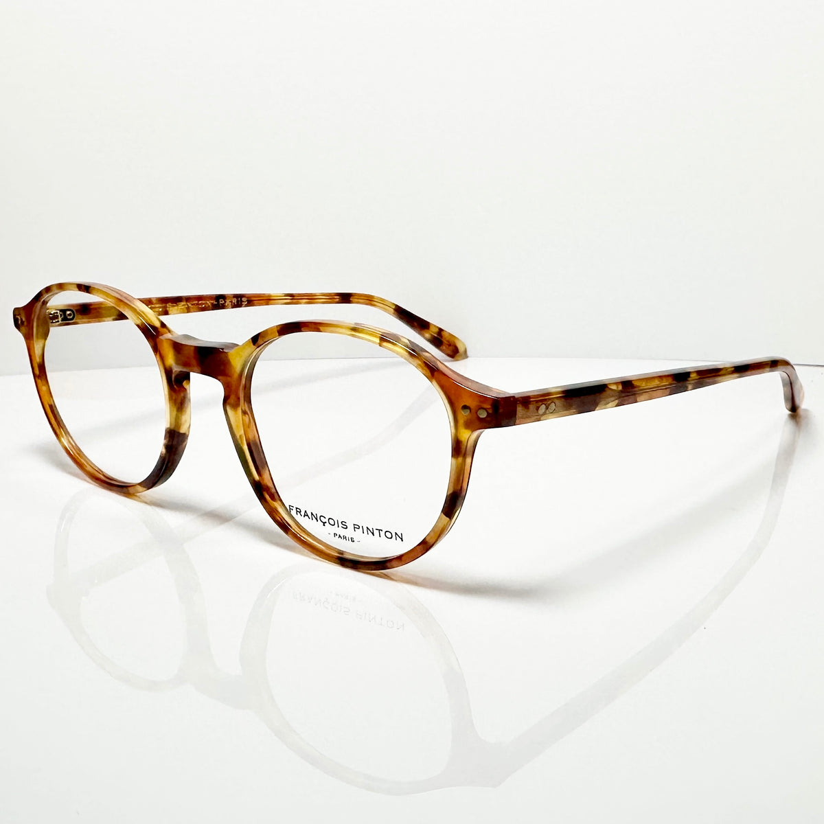 FRANCOIS PINTON TRAVEL1 ZZ Round Eyeglasses Frames in Tortoise -  Authentic New