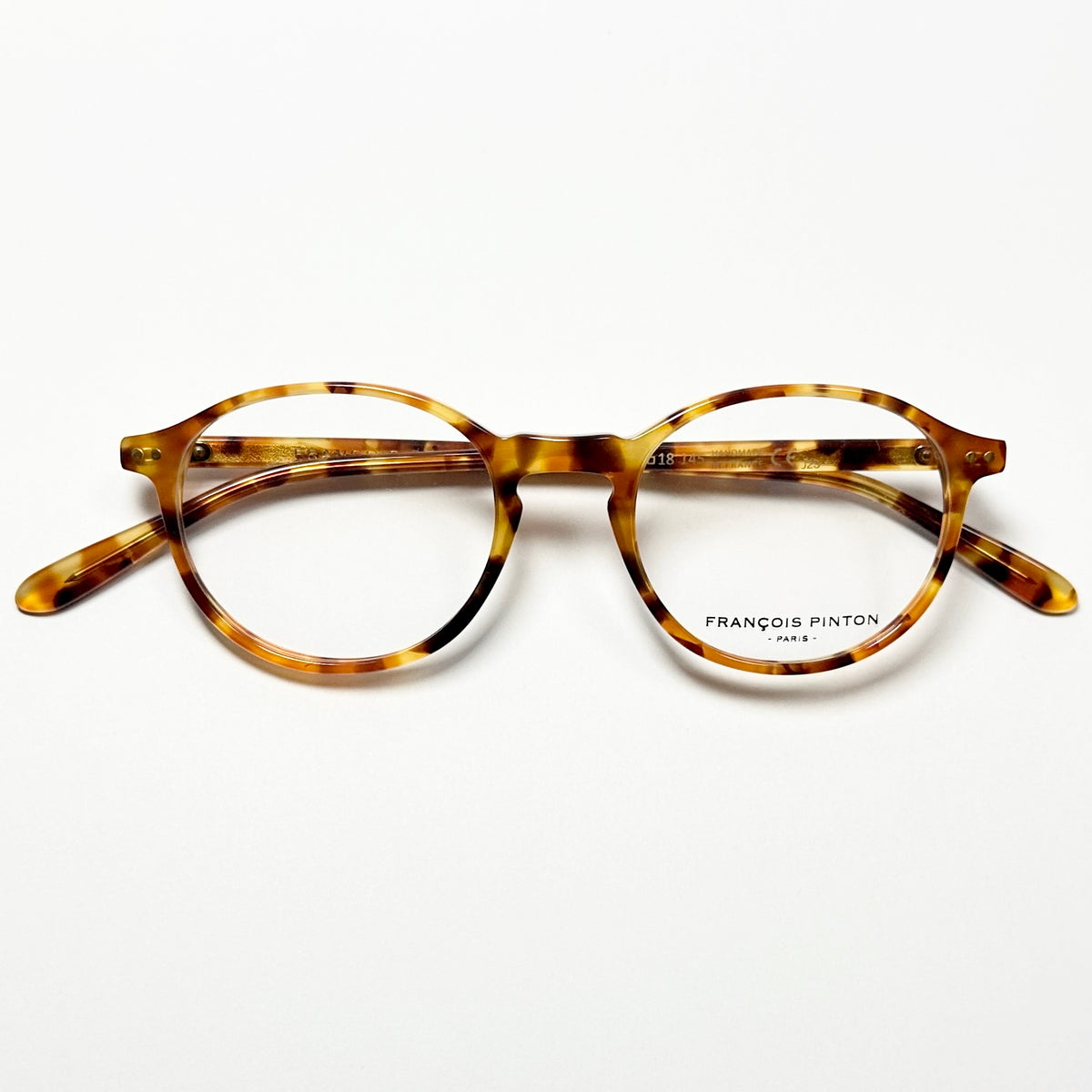 FRANCOIS PINTON TRAVEL1 ZZ Round Eyeglasses Frames in Tortoise -  Authentic New