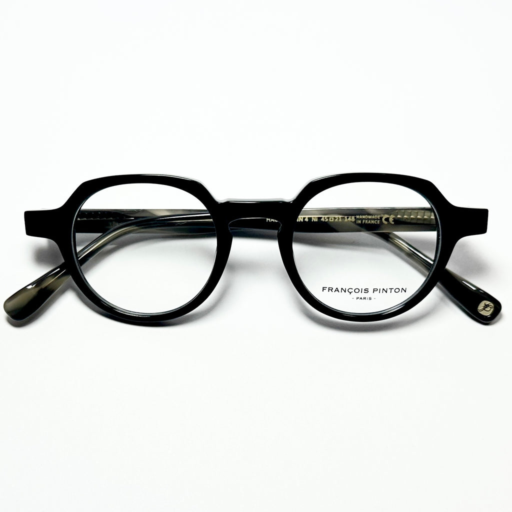 FRANCOIS PINTON HAUSMANN 4 Ni Unisex Eyeglasses Frames in Black - Authentic New