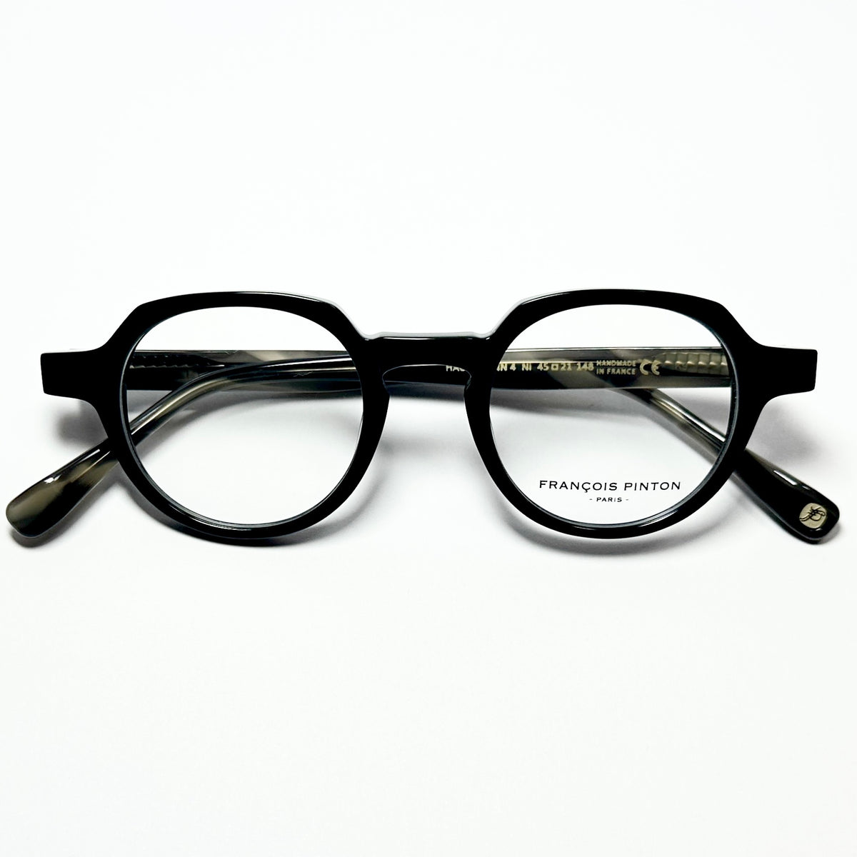 FRANCOIS PINTON HAUSMANN 4 Ni Unisex Eyeglasses Frames in Black - Authentic New