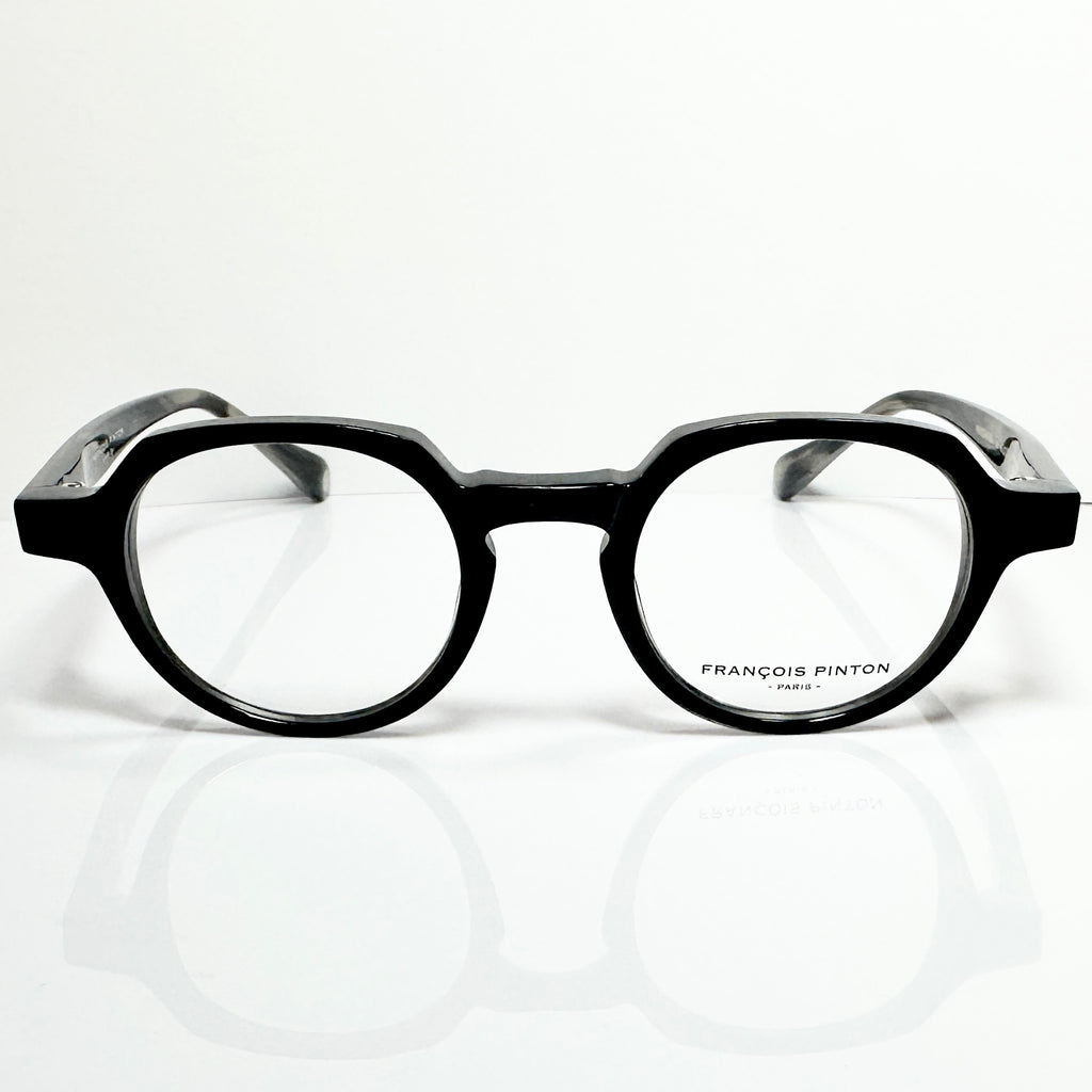 FRANCOIS PINTON HAUSMANN 4 Ni Unisex Eyeglasses Frames in Black - Authentic New