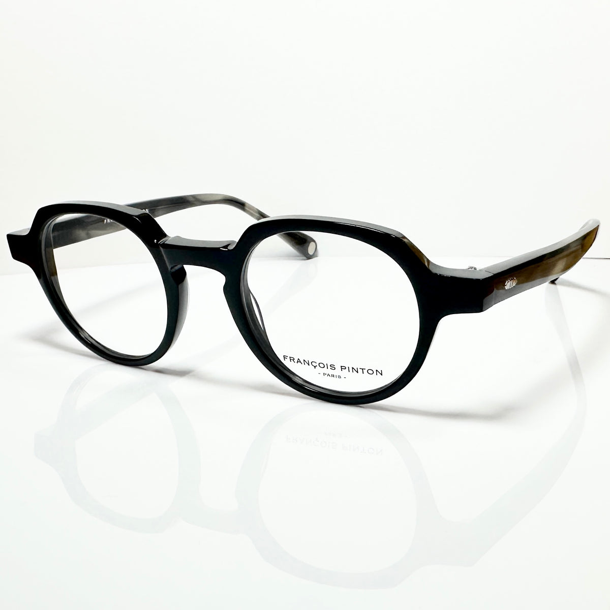 FRANCOIS PINTON HAUSMANN 4 Ni Unisex Eyeglasses Frames in Black - Authentic New