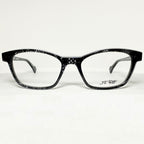 JF Rey JF1344 0010 Eyeglasses Frames in Black Silver/ Fishnet- Authentic New