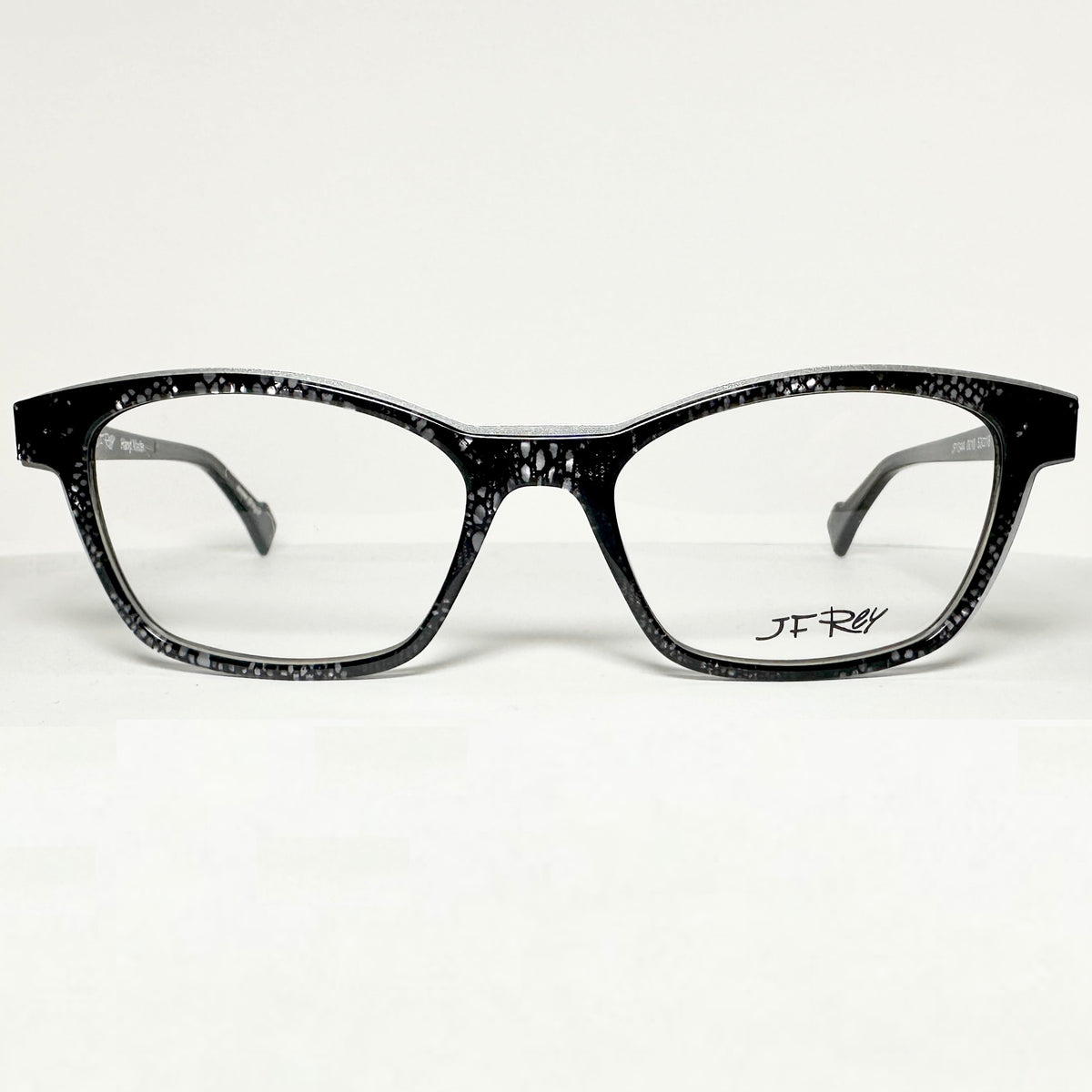 JF Rey JF1344 0010 Eyeglasses Frames in Black Silver/ Fishnet- Authentic New