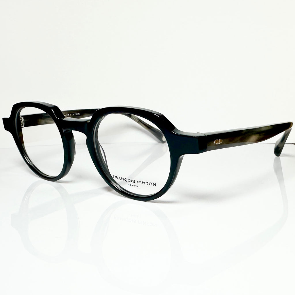 FRANCOIS PINTON HAUSMANN 4 Ni Unisex Eyeglasses Frames in Black - Authentic New