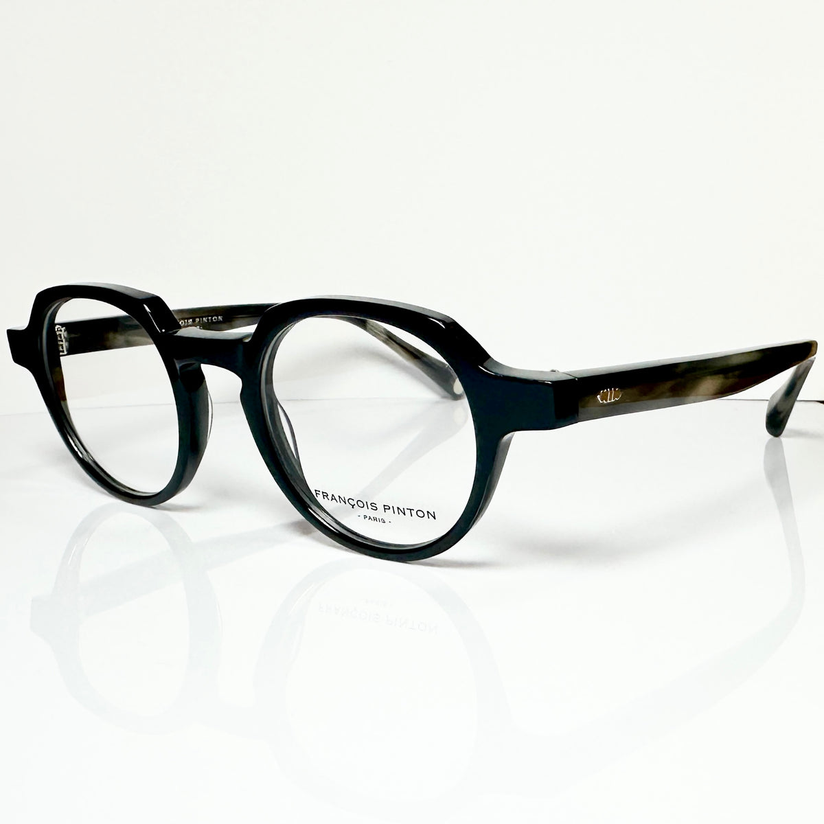 FRANCOIS PINTON HAUSMANN 4 Ni Unisex Eyeglasses Frames in Black - Authentic New