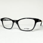 JF Rey JF1344 0010 Eyeglasses Frames in Black Silver/ Fishnet- Authentic New