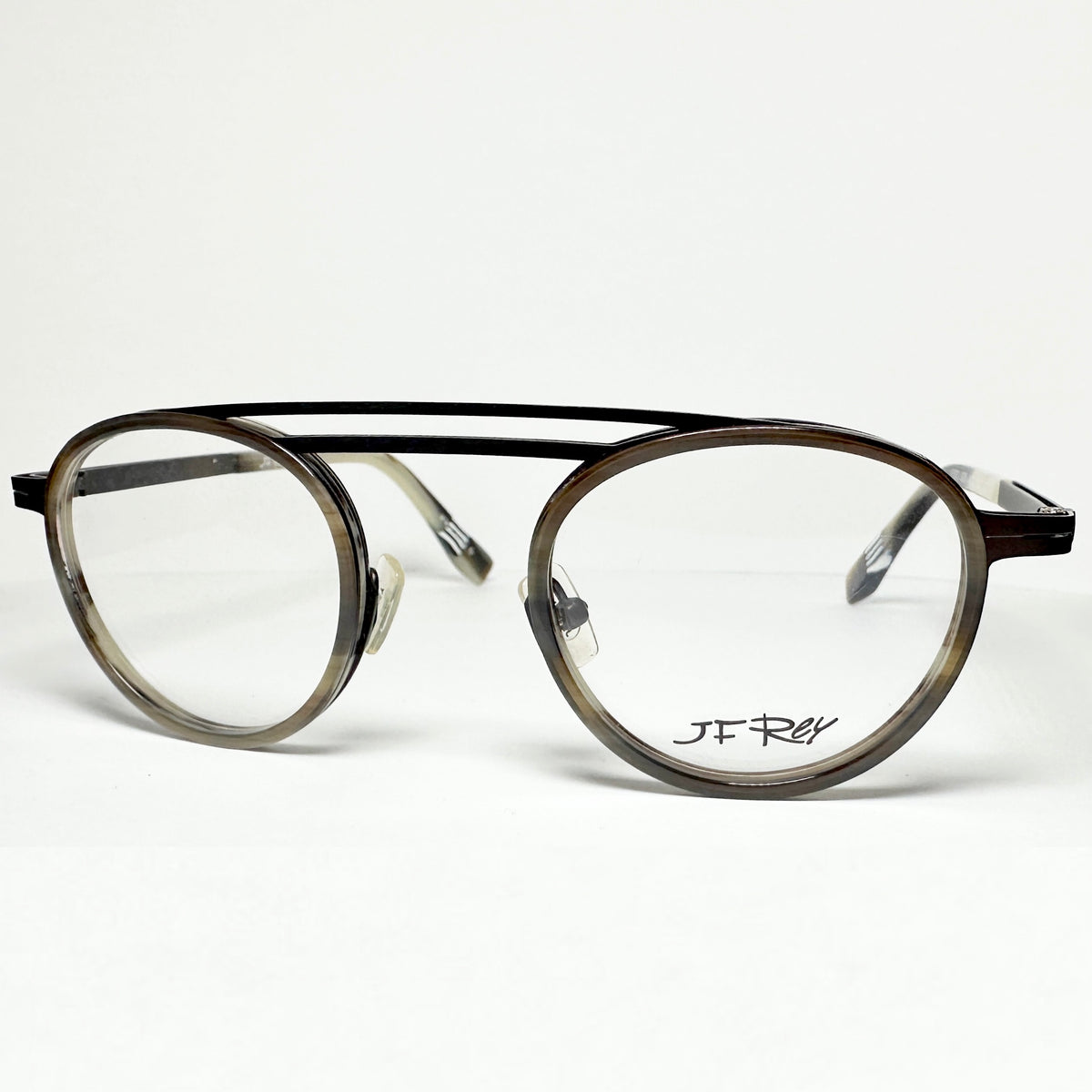 JF Rey JF2679 9295 Eyeglasses Double Bridge Frames in Horn - Authentic New