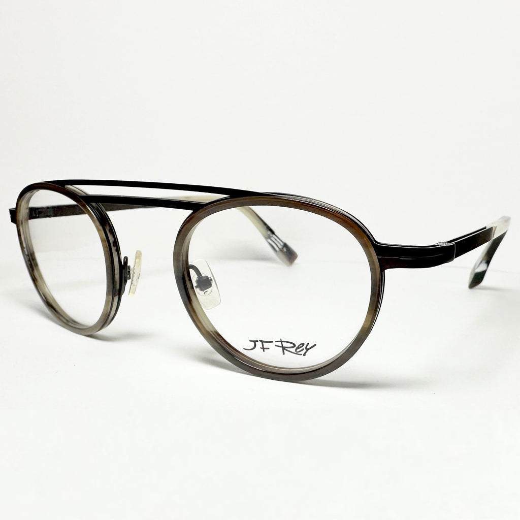 JF Rey JF2679 9295 Eyeglasses Double Bridge Frames in Horn - Authentic New