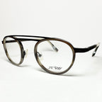 JF Rey JF2679 9295 Eyeglasses Double Bridge Frames in Horn - Authentic New