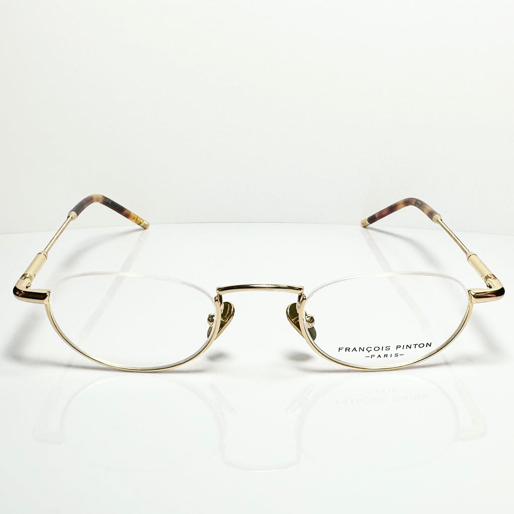 FRANCOIS PINTON ANTIQUE9 YY Eyeglasses Frames in Gold Color -  Authentic New