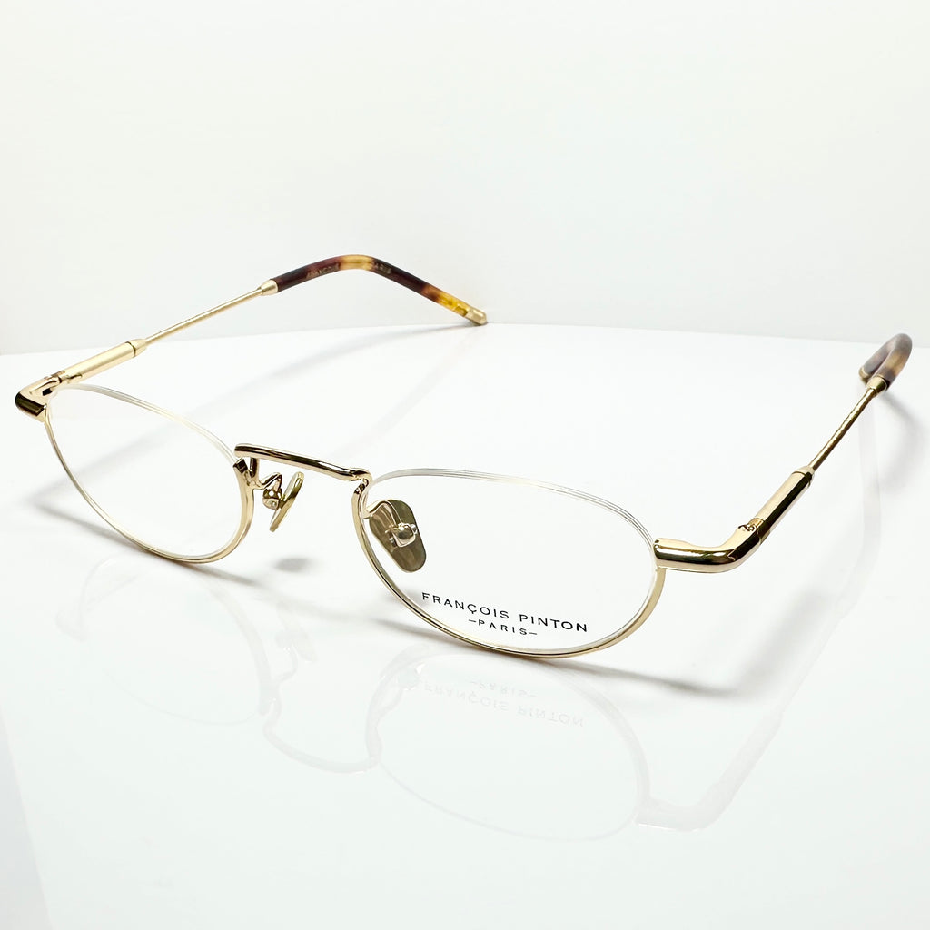 FRANCOIS PINTON ANTIQUE9 YY Eyeglasses Frames in Gold Color -  Authentic New
