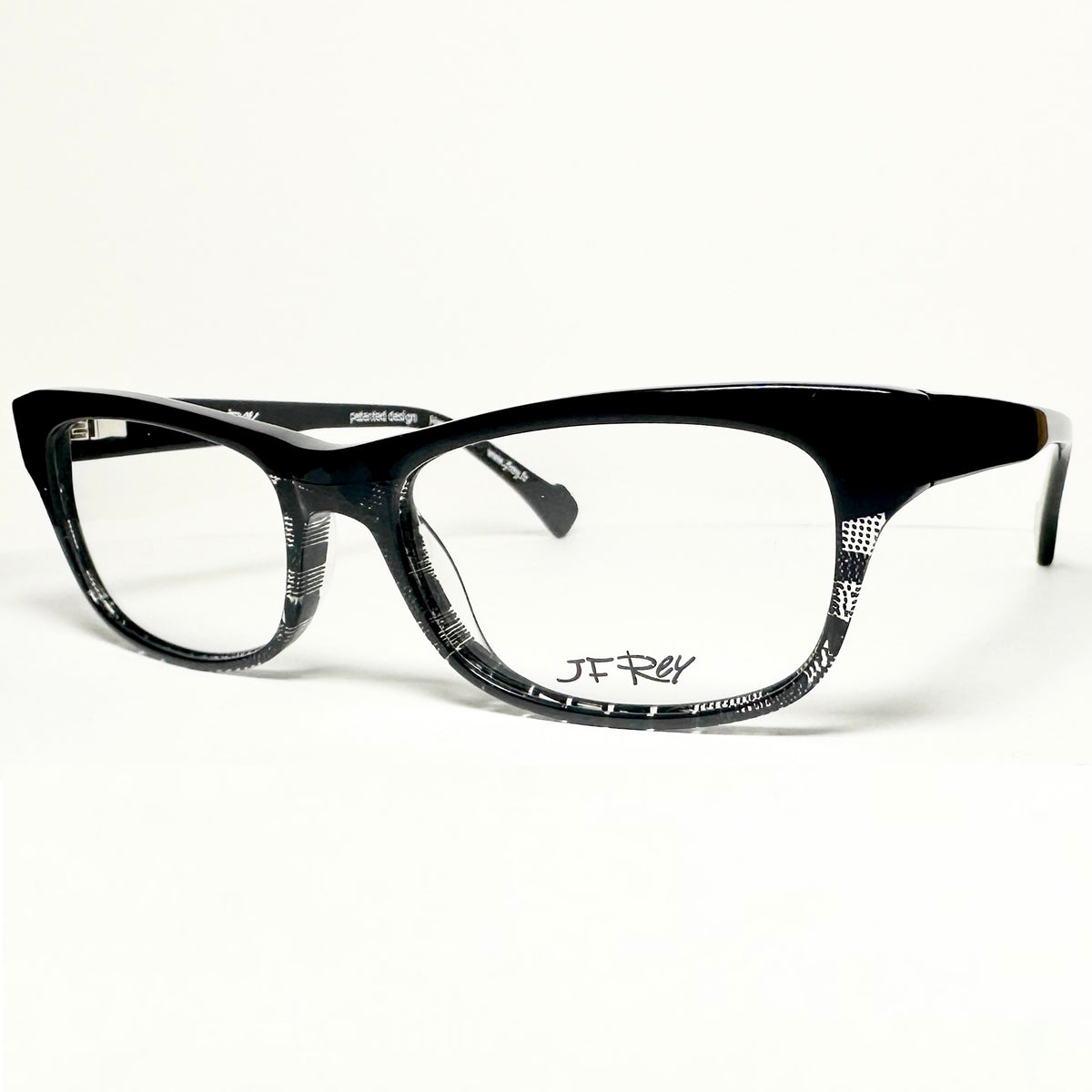 JF Rey JF1301 0000 Women's Eyeglasses Frames in Black/Fabric - Authentic New