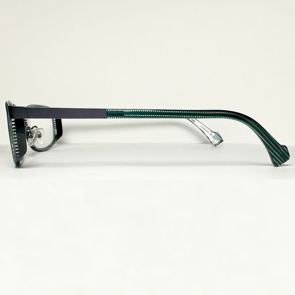 JF Rey JF2649 4500 Eyeglasses Frames in Striped Green/Black - Authentic New