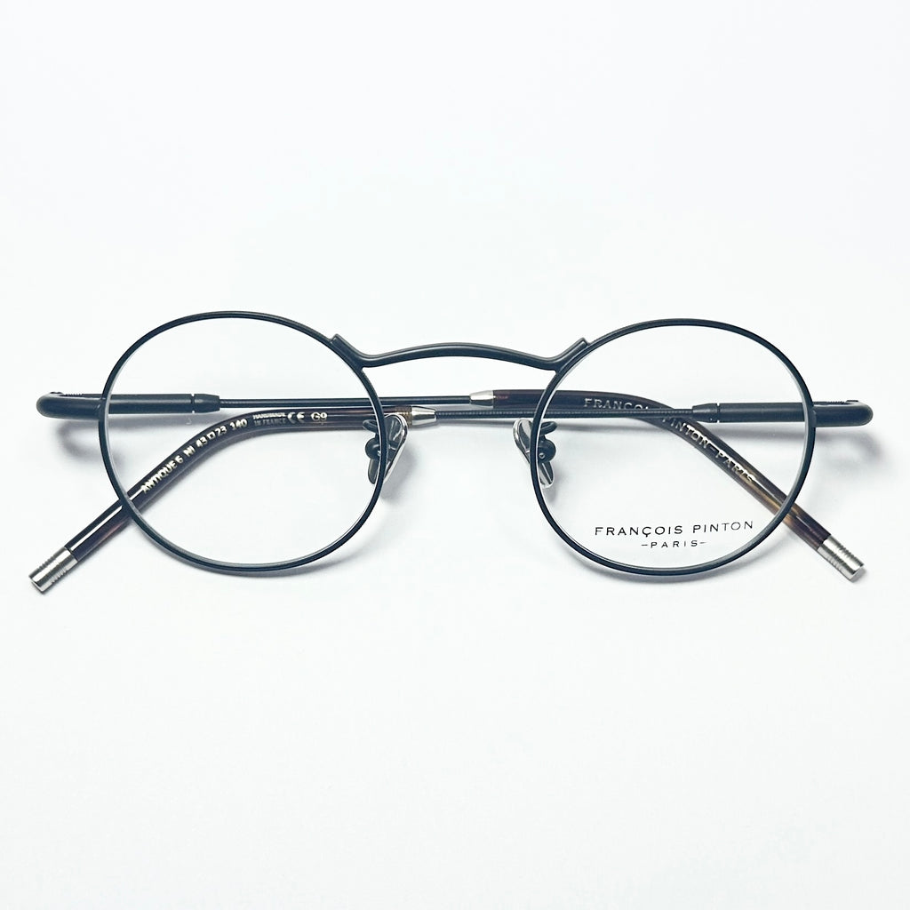 FRANCOIS PINTON ANTIQUE6 NI Eyeglasses Frames in Matt Black -  Authentic New