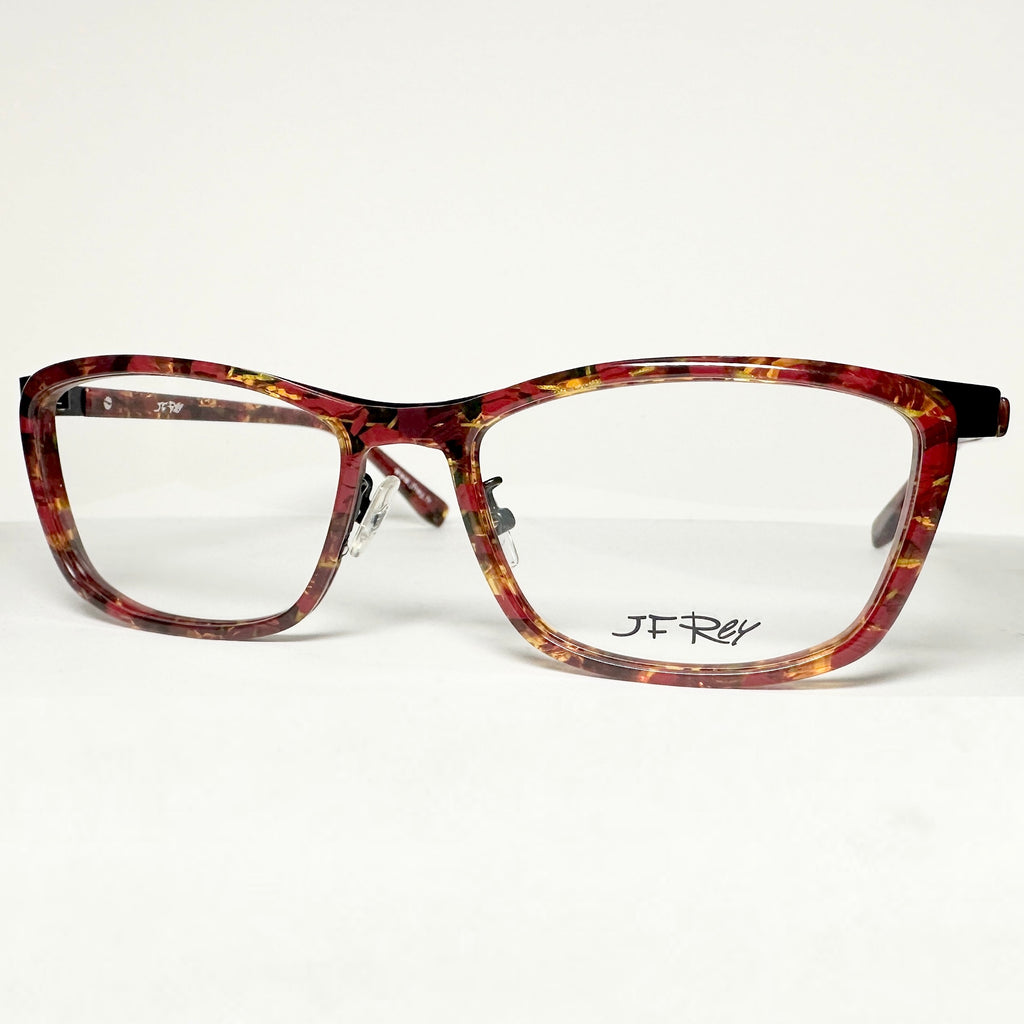 JF Rey JF2696 3500 Eyeglasses Frames in Red/Orange/Satin Black - Authentic New
