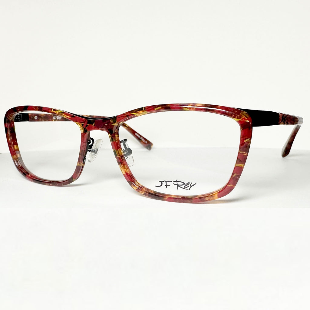 JF Rey JF2696 3500 Eyeglasses Frames in Red/Orange/Satin Black - Authentic New