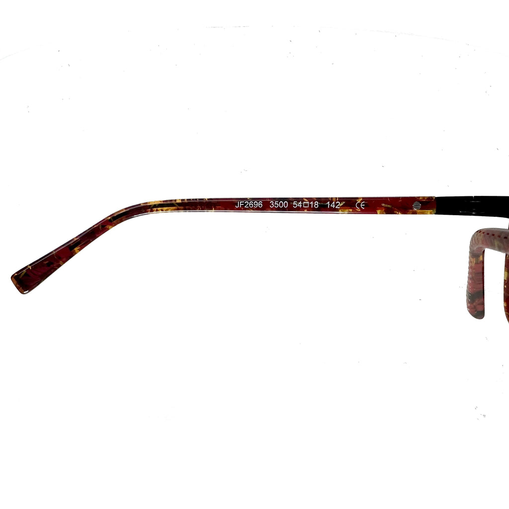 JF Rey JF2696 3500 Eyeglasses Frames in Red/Orange/Satin Black - Authentic New