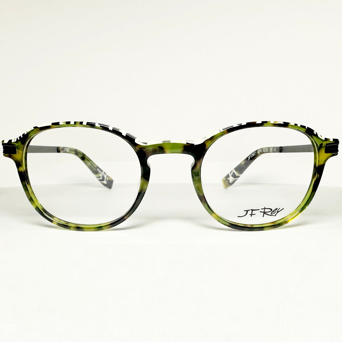 JF Rey JF1367 4515 Women's Eyeglasses Frames in Green Tortoise - Authentic New