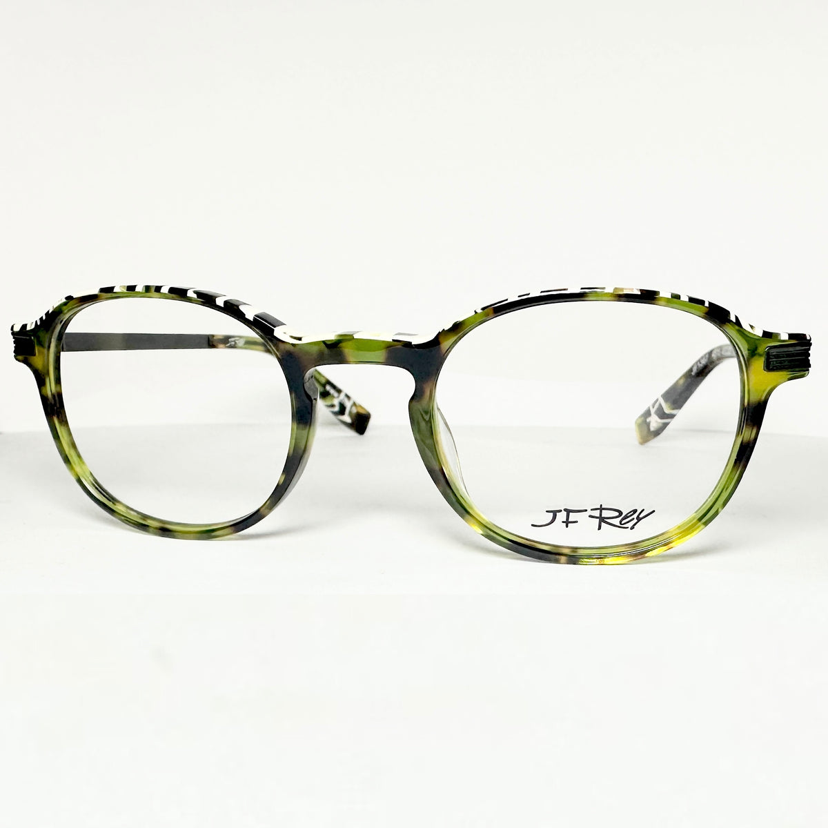 JF Rey JF1367 4515 Women's Eyeglasses Frames in Green Tortoise - Authentic New