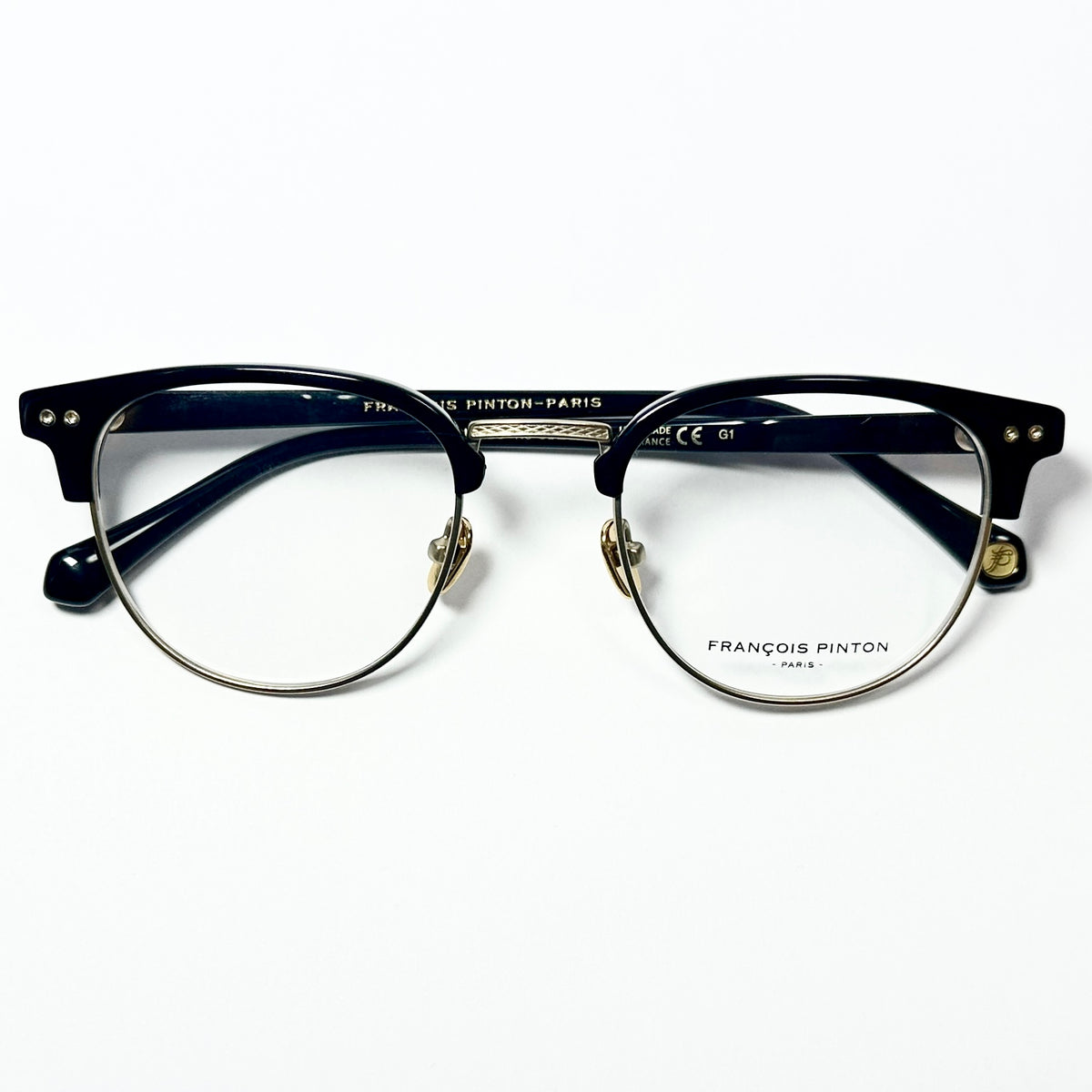FRANCOIS PINTON BALZAC05 NE Eyeglasses Frames in Black/Gold -  Authentic New
