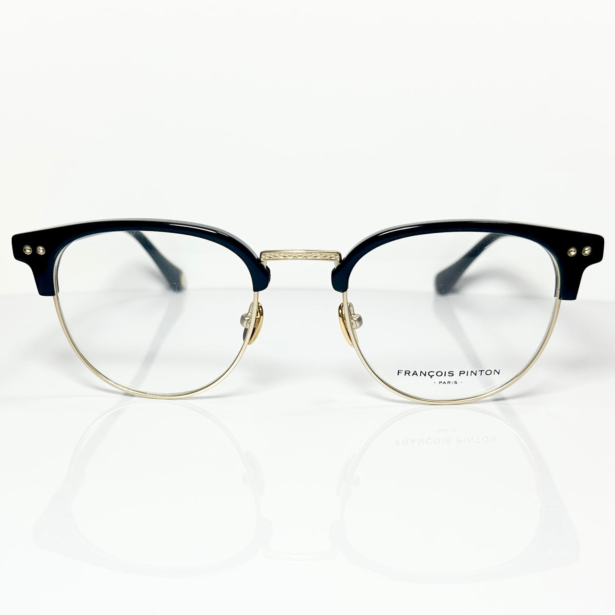 FRANCOIS PINTON BALZAC05 NE Eyeglasses Frames in Black/Gold -  Authentic New