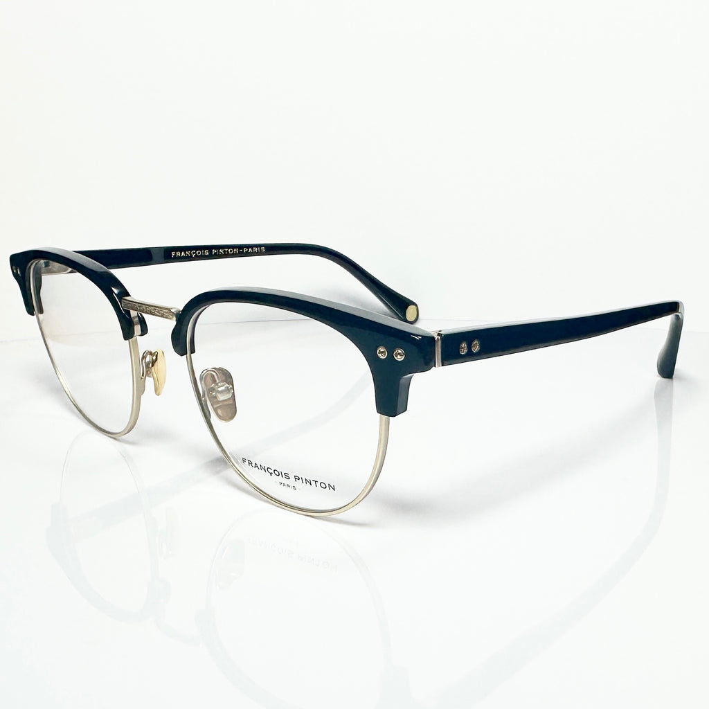 FRANCOIS PINTON BALZAC05 NE Eyeglasses Frames in Black/Gold -  Authentic New
