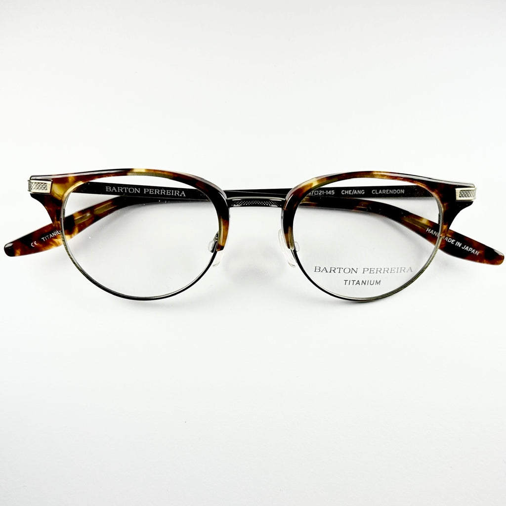 Barton Perreira CLARENDON CHE/ANG Unisex Eyeglasses Frame NEW Authentic