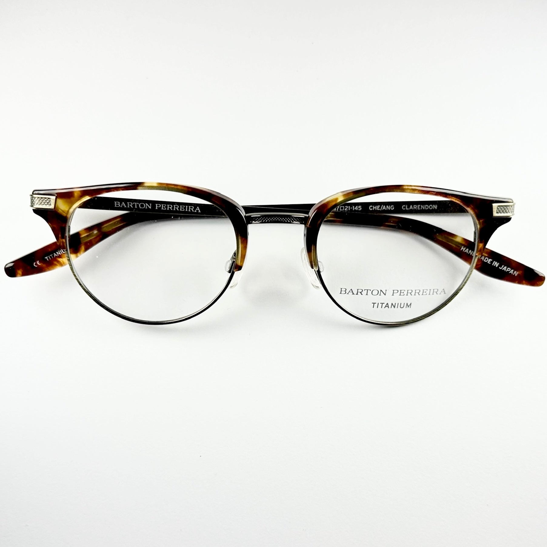 Barton Perreira CLARENDON CHE/ANG Unisex Eyeglasses Frame NEW Authentic
