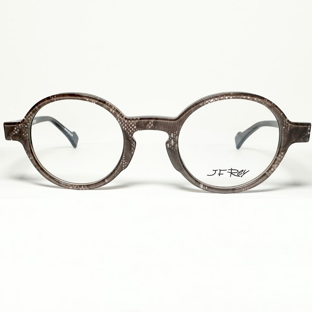 JF Rey JF1342 9272 Round Eyeglasses Frames in Brown Lace/Violet - Authentic New