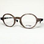 JF Rey JF1342 9272 Round Eyeglasses Frames in Brown Lace/Violet - Authentic New