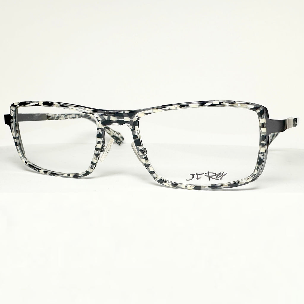 JF Rey JF2647 0503 Men's Eyeglasses Frames in Black White Demi - Authentic New