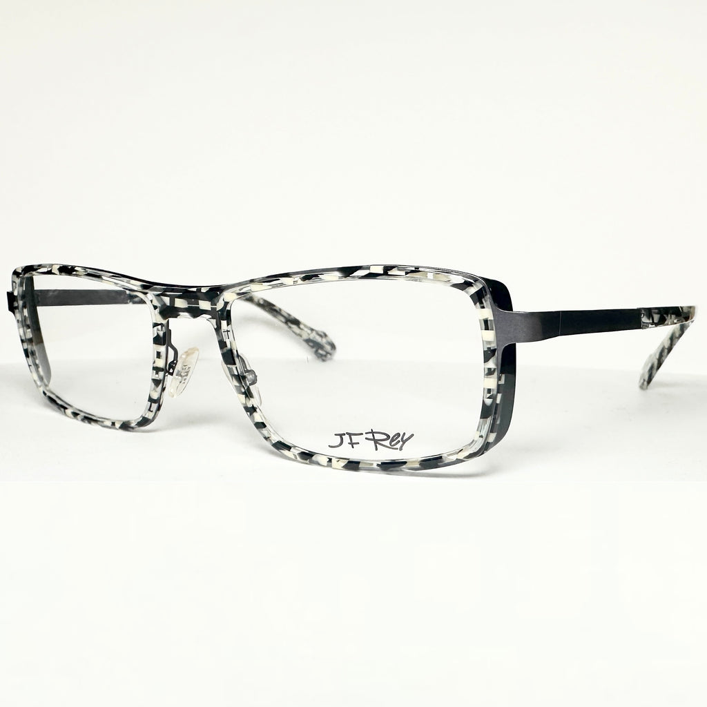 JF Rey JF2647 0503 Men's Eyeglasses Frames in Black White Demi - Authentic New
