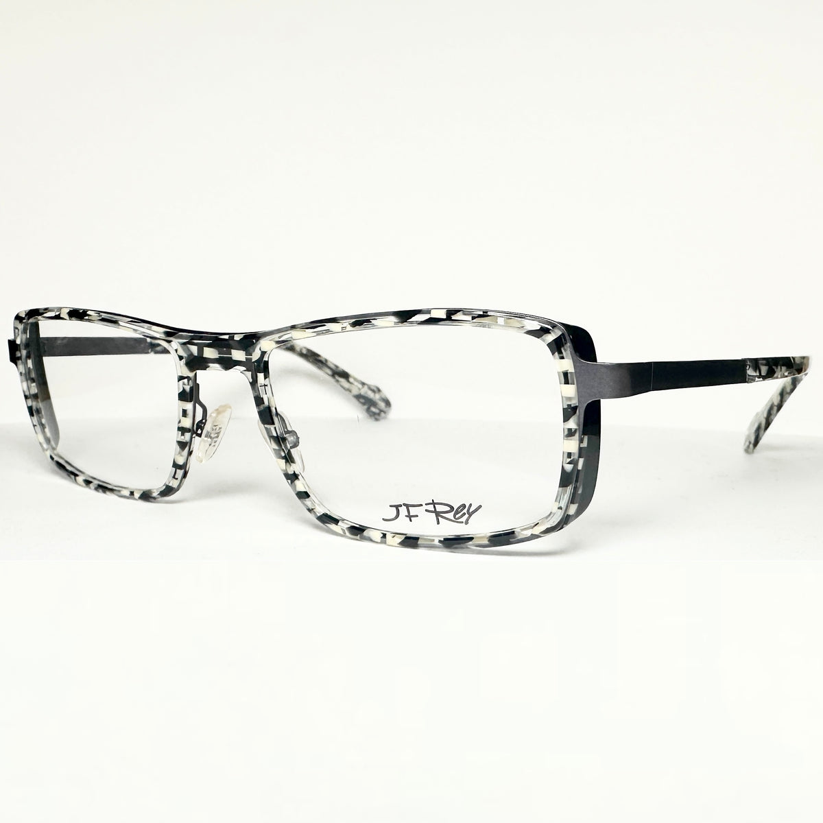 JF Rey JF2647 0503 Men's Eyeglasses Frames in Black White Demi - Authentic New