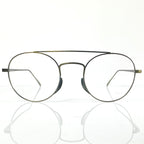 Lunor M13 Mod 02 AG Egg Shape Eyeglasses Frames in Antique Gold - Authentic New