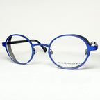 JF Rey JF2666 2300 Round Eyeglasses Frames in Blue - Authentic New