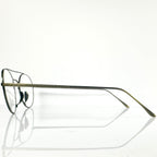 Lunor M13 Mod 02 AG Egg Shape Eyeglasses Frames in Antique Gold - Authentic New
