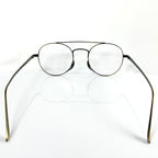 Lunor M13 Mod 02 AG Egg Shape Eyeglasses Frames in Antique Gold - Authentic New