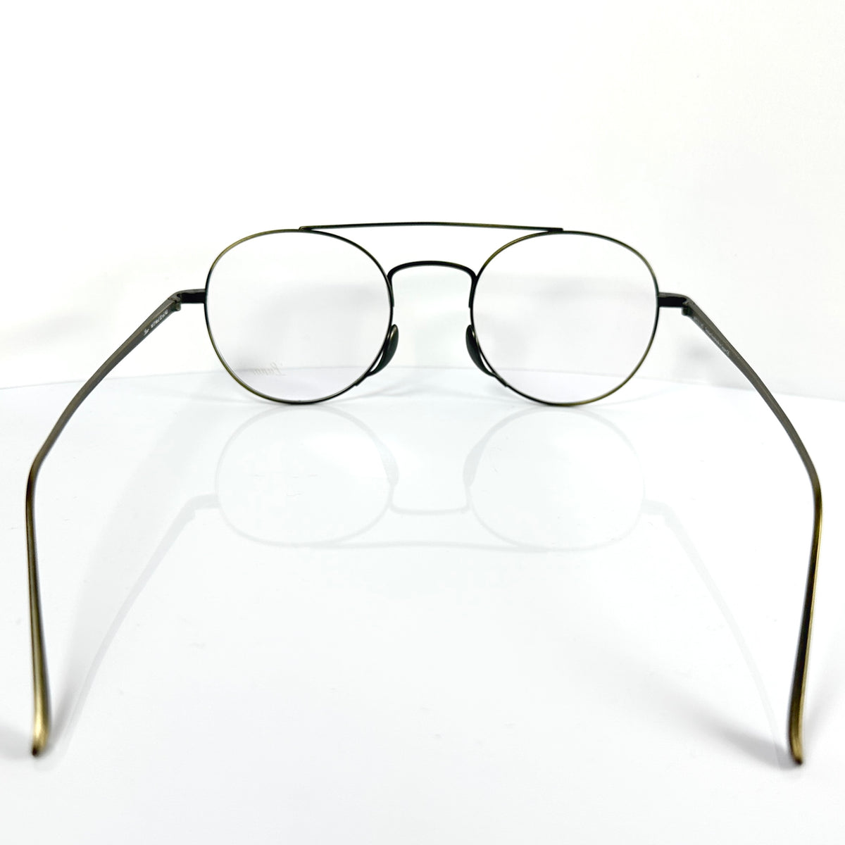 Lunor M13 Mod 02 AG Egg Shape Eyeglasses Frames in Antique Gold - Authentic New