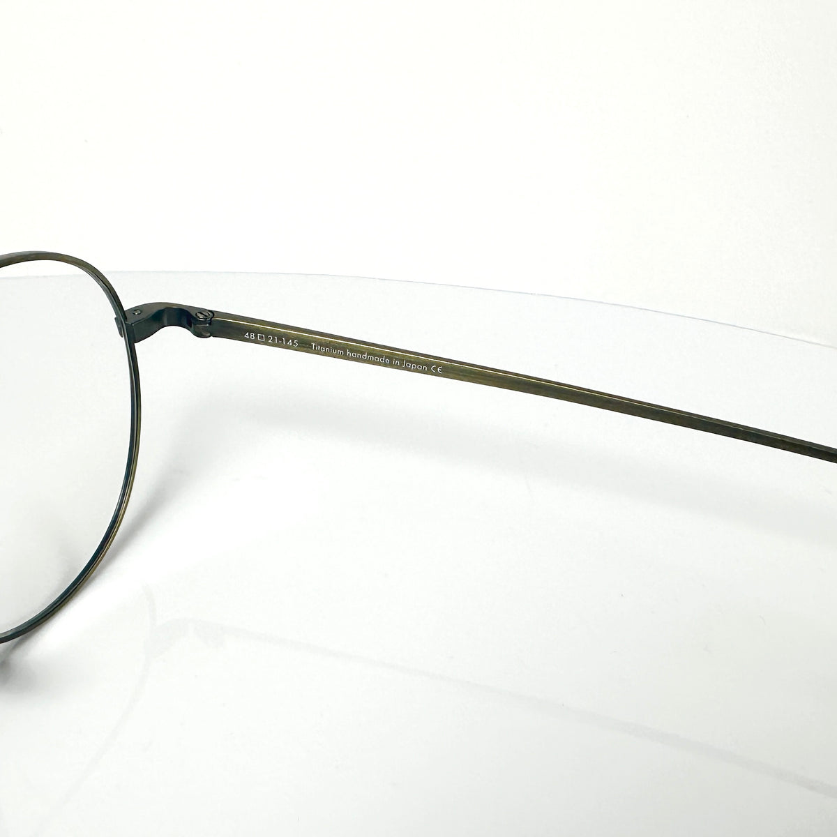 Lunor M13 Mod 02 AG Egg Shape Eyeglasses Frames in Antique Gold - Authentic New