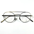 Lunor M13 Mod 02 AG Egg Shape Eyeglasses Frames in Antique Gold - Authentic New